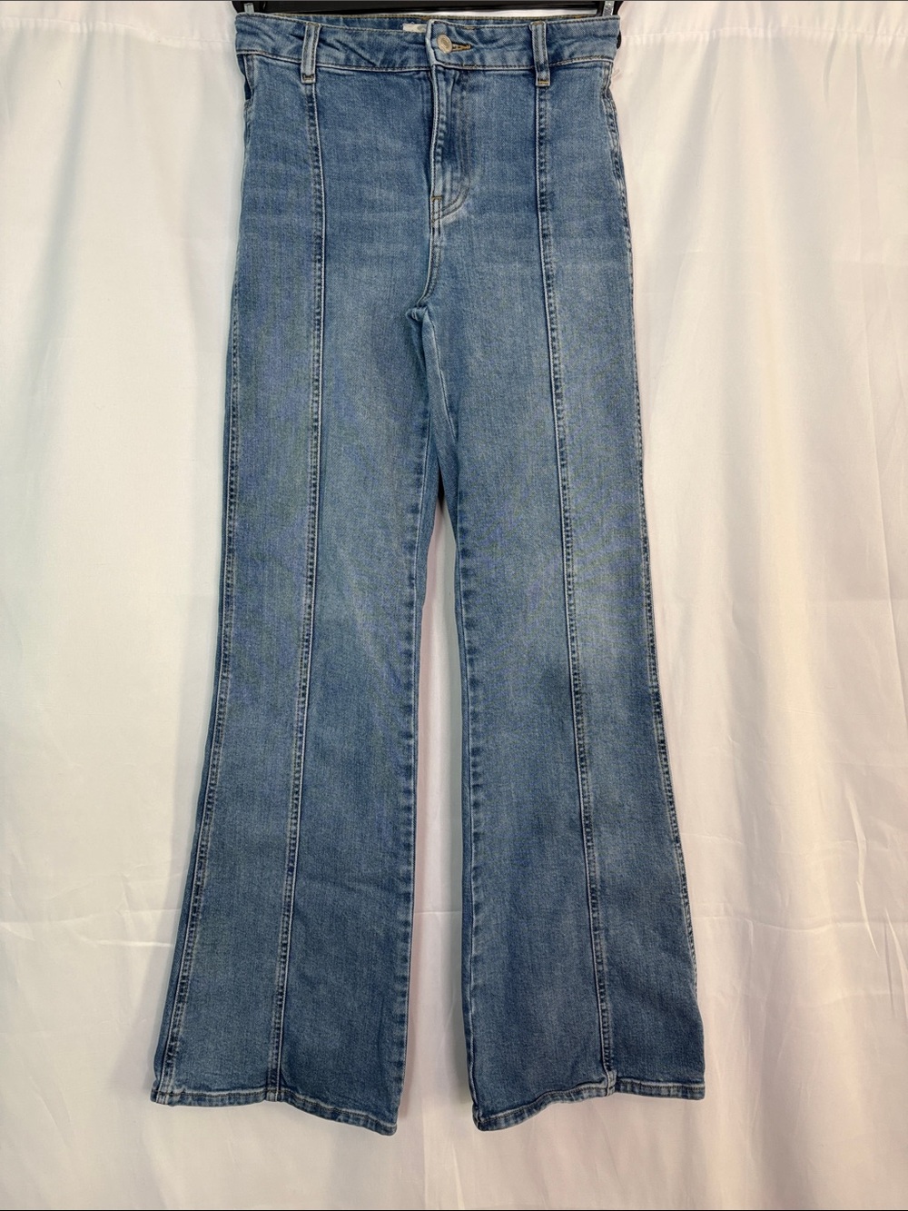 WE THE FREE By Free People High-Waist Blue Flared Women's Jeans Size 26
